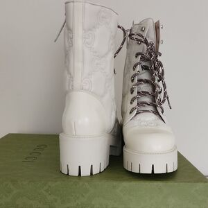 Gucci Women's White Leather Boots